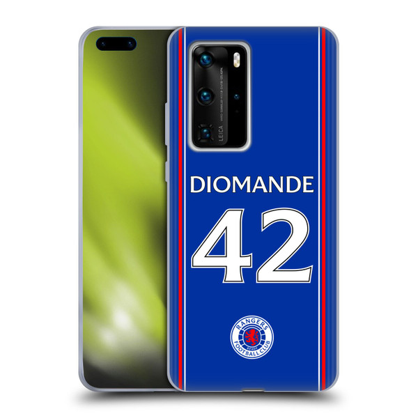 Rangers FC 2023/24 Players Home Kit Abdallah Sima Soft Gel Case for Huawei P40 Pro / P40 Pro Plus 5G