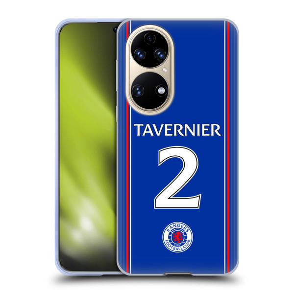 Rangers FC 2023/24 Players Home Kit James Tavernier Soft Gel Case for Huawei P50