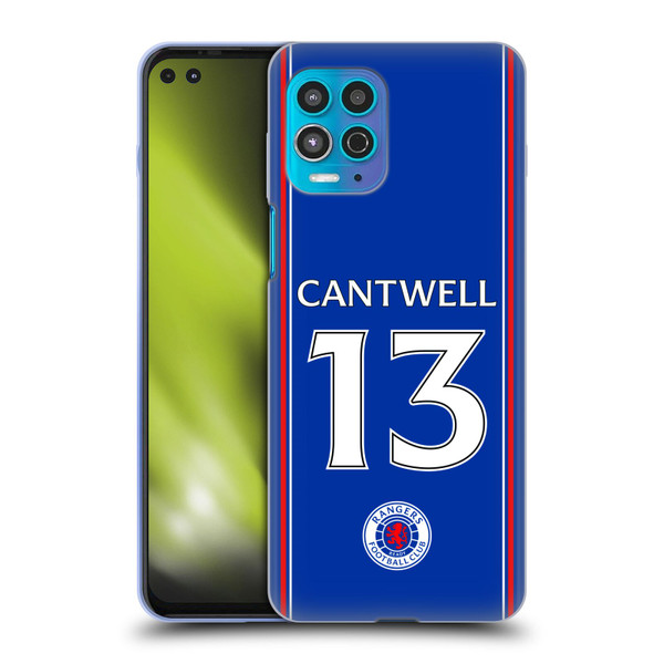 Rangers FC 2023/24 Players Home Kit Todd Cantwell Soft Gel Case for Motorola Moto G100