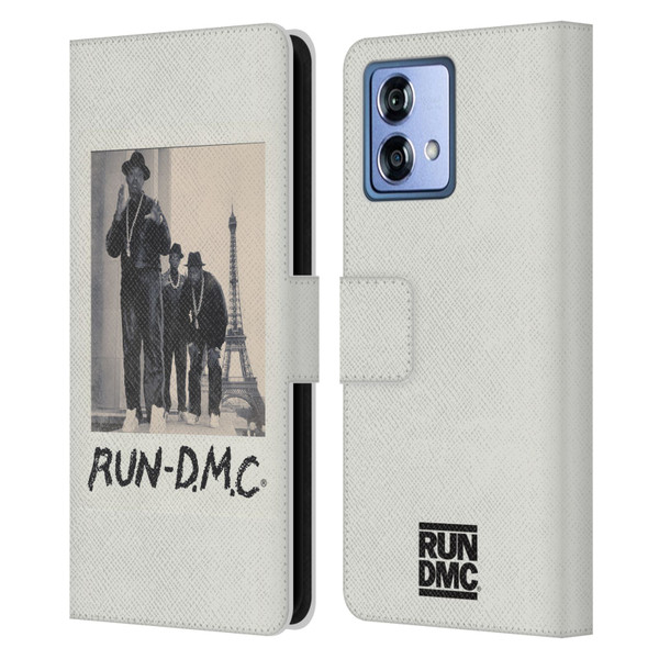 Run-D.M.C. Key Art Polaroid Leather Book Wallet Case Cover For Motorola Moto G84 5G