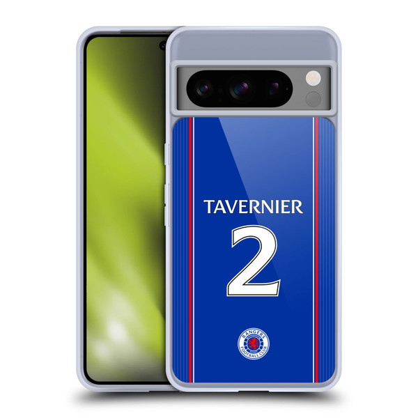 Rangers FC 2023/24 Players Home Kit James Tavernier Soft Gel Case for Google Pixel 8 Pro