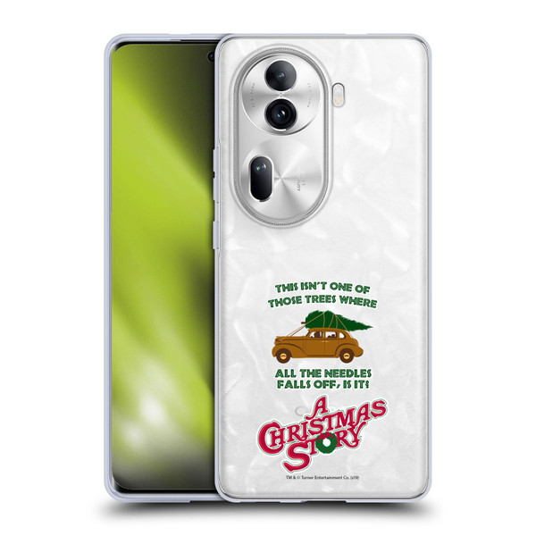 A Christmas Story Graphics Car And Pine Tree Soft Gel Case for OPPO Reno11 Pro