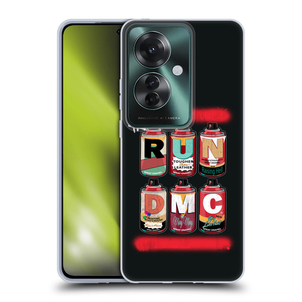 Run-D.M.C. Key Art Spray Cans Soft Gel Case for OPPO Reno11 F 5G / F25 Pro 5G