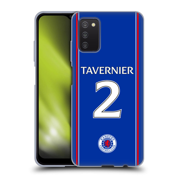 Rangers FC 2023/24 Players Home Kit James Tavernier Soft Gel Case for Samsung Galaxy A03s (2021)