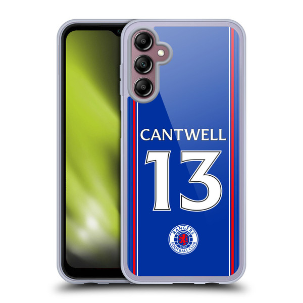 Rangers FC 2023/24 Players Home Kit Todd Cantwell Soft Gel Case for Samsung Galaxy A14 5G