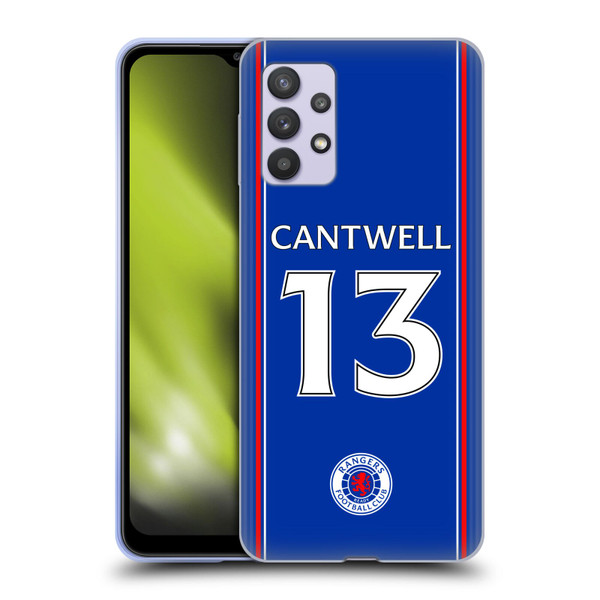 Rangers FC 2023/24 Players Home Kit Todd Cantwell Soft Gel Case for Samsung Galaxy A32 5G / M32 5G (2021)