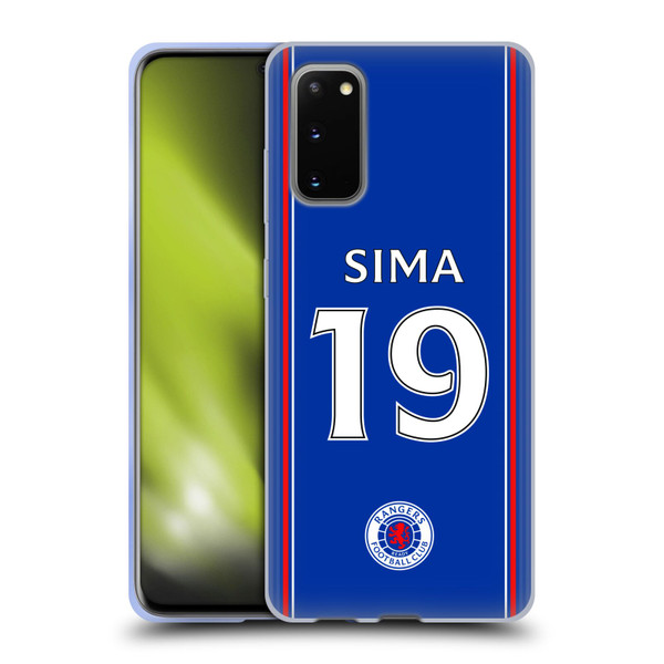 Rangers FC 2023/24 Players Home Kit Mohamed Diomande Soft Gel Case for Samsung Galaxy S20 / S20 5G