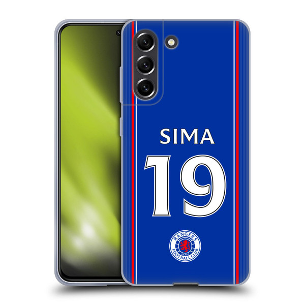 Rangers FC 2023/24 Players Home Kit Mohamed Diomande Soft Gel Case for Samsung Galaxy S21 FE 5G