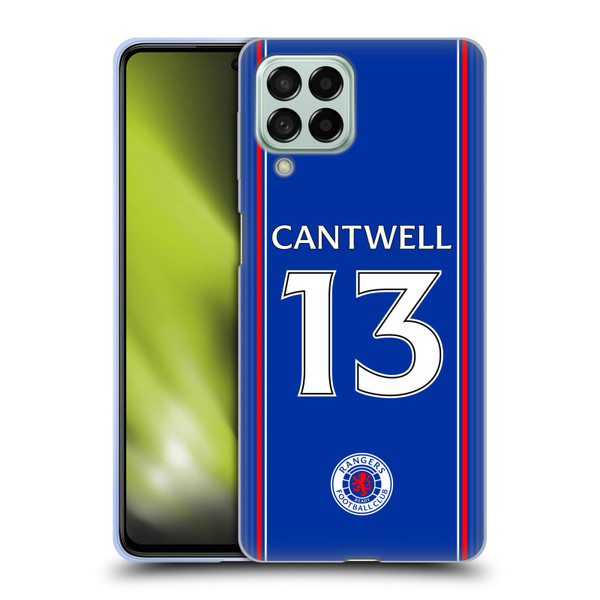 Rangers FC 2023/24 Players Home Kit Todd Cantwell Soft Gel Case for Samsung Galaxy M53 (2022)