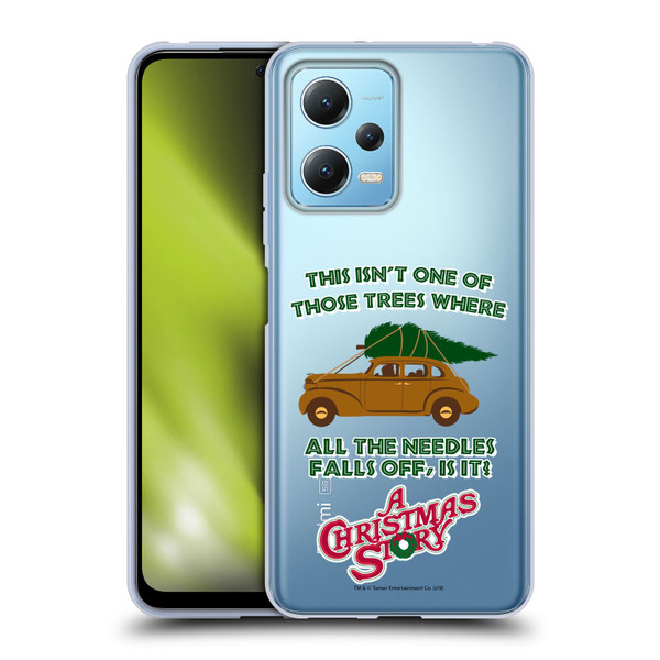 A Christmas Story Graphics Car And Pine Tree Soft Gel Case for Xiaomi Redmi Note 12 5G