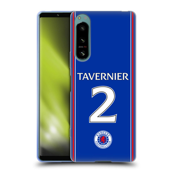 Rangers FC 2023/24 Players Home Kit James Tavernier Soft Gel Case for Sony Xperia 5 IV