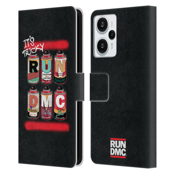 Run-D.M.C. Key Art Spray Cans Leather Book Wallet Case Cover For Xiaomi Redmi Note 12T