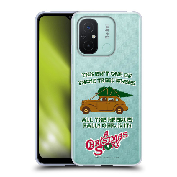 A Christmas Story Graphics Car And Pine Tree Soft Gel Case for Xiaomi Redmi 12C