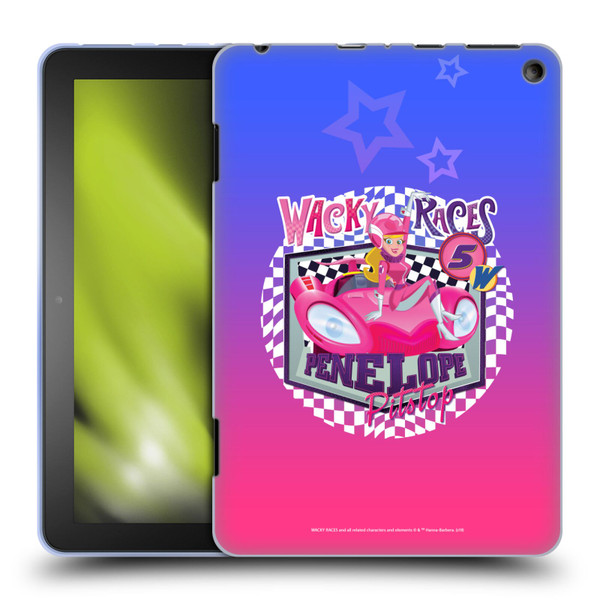 Wacky Races 2016 Graphics Penelope Pitstop Soft Gel Case for Amazon Fire HD 8/Fire HD 8 Plus 2020