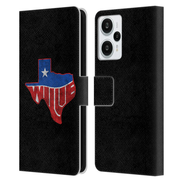Willie Nelson Grunge Texas Leather Book Wallet Case Cover For Xiaomi Redmi Note 12T