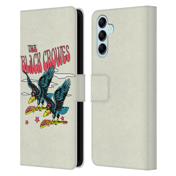 The Black Crowes Graphics Flying Guitars Leather Book Wallet Case Cover For Samsung Galaxy M14 5G