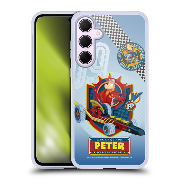 Wacky Races 2016 Graphics Peter Perfect Soft Gel Case for Samsung Galaxy A35 5G