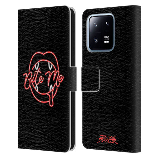Bebe Rexha Key Art Neon Bite Me Leather Book Wallet Case Cover For Xiaomi 13 Pro 5G