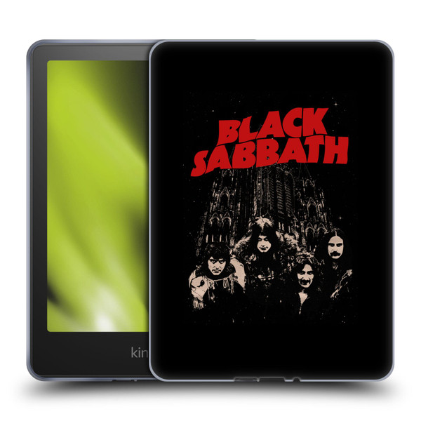 Black Sabbath Key Art Red Logo Soft Gel Case for Amazon Kindle Paperwhite 5 (2021)