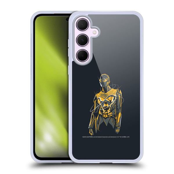 Black Lightning Key Art Thunder Soft Gel Case for Samsung Galaxy A35 5G