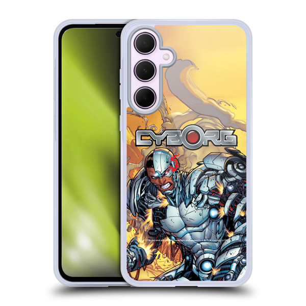 Cyborg DC Comics Fast Fashion Comic Soft Gel Case for Samsung Galaxy A35 5G