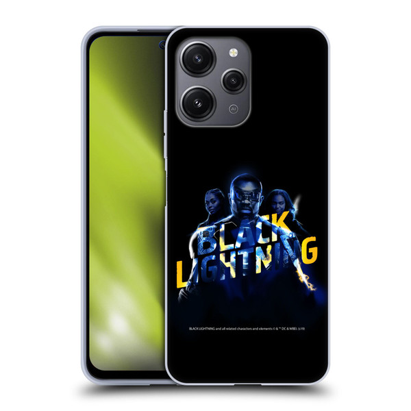 Black Lightning Key Art Group Soft Gel Case for Xiaomi Redmi 12