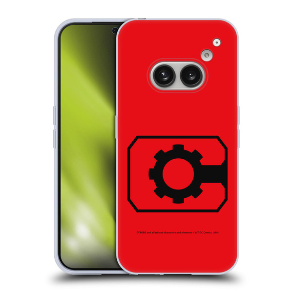 Cyborg DC Comics Logos Geometric Soft Gel Case for Nothing Phone (2a)