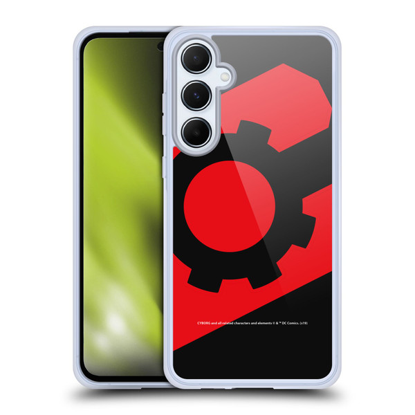 Cyborg DC Comics Logos Geometric 2 Soft Gel Case for Samsung Galaxy A55 5G