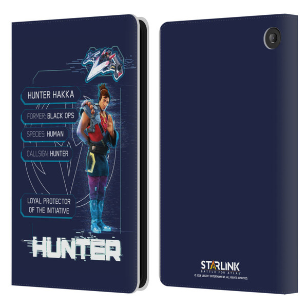 Starlink Battle for Atlas Character Art Hunter Leather Book Wallet Case Cover For Amazon Fire 7 2022