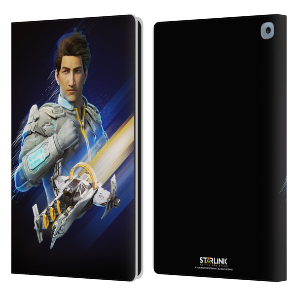 Starlink Battle for Atlas Character Art Mason Arana Leather Book Wallet Case Cover For Amazon Fire HD 10 / Plus 2021