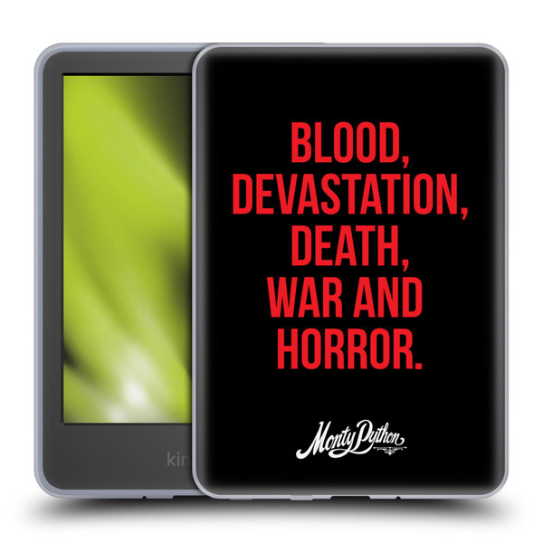 Monty Python Key Art Blood Devastation Death War And Horror Soft Gel Case for Amazon Kindle 11th Gen 6in 2022