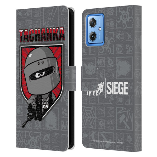 Tom Clancy's Rainbow Six Siege Chibi Operators Tachanka Leather Book Wallet Case Cover For Motorola Moto G54 5G
