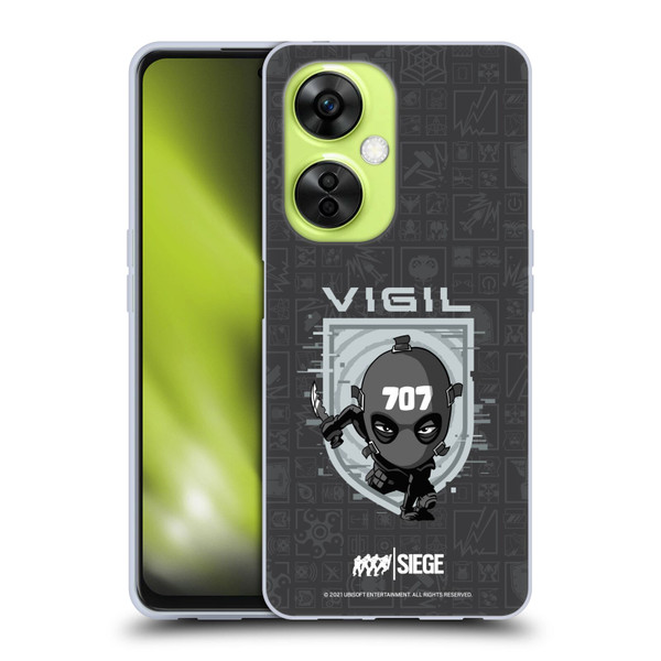 Tom Clancy's Rainbow Six Siege Chibi Operators Vigil Soft Gel Case for OnePlus Nord CE 3 Lite 5G