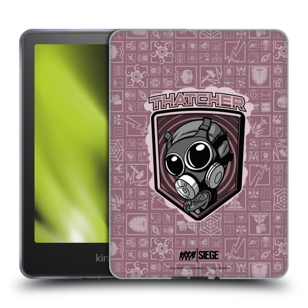 Tom Clancy's Rainbow Six Siege Chibi Operators Thatcher Soft Gel Case for Amazon Kindle Paperwhite 5 (2021)