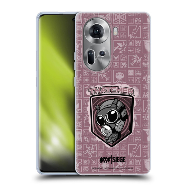 Tom Clancy's Rainbow Six Siege Chibi Operators Thatcher Soft Gel Case for OPPO Reno11