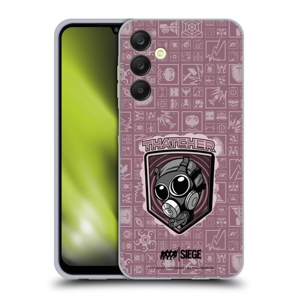 Tom Clancy's Rainbow Six Siege Chibi Operators Thatcher Soft Gel Case for Samsung Galaxy A25 5G