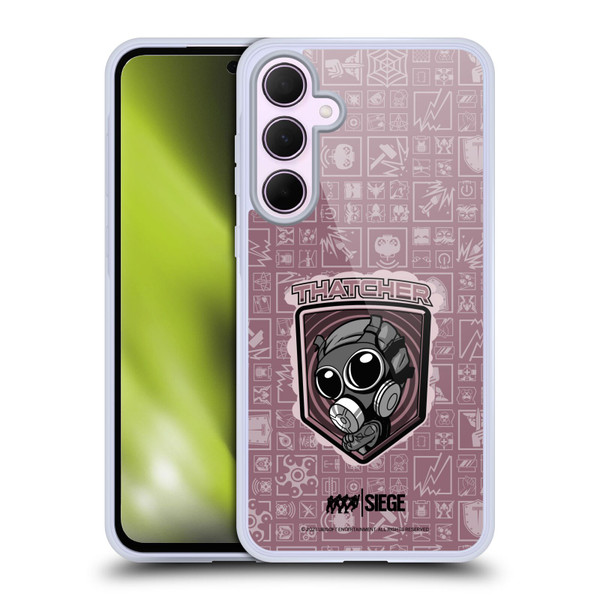 Tom Clancy's Rainbow Six Siege Chibi Operators Thatcher Soft Gel Case for Samsung Galaxy A35 5G