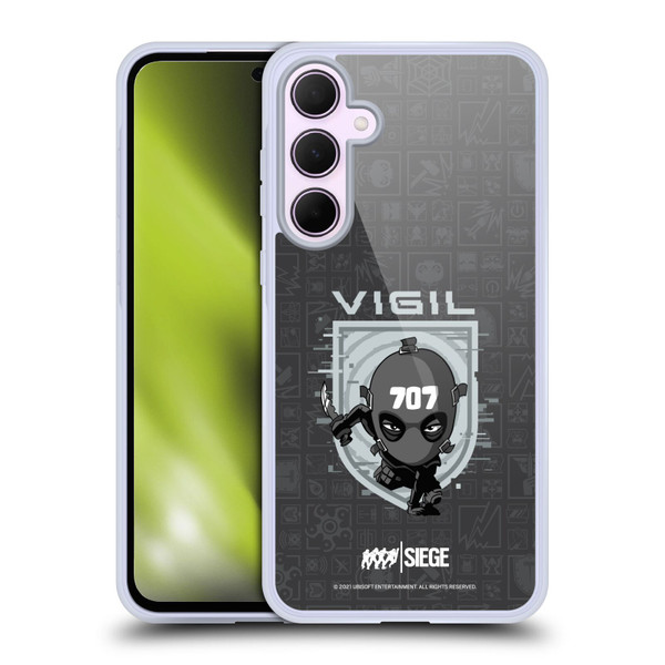 Tom Clancy's Rainbow Six Siege Chibi Operators Vigil Soft Gel Case for Samsung Galaxy A35 5G