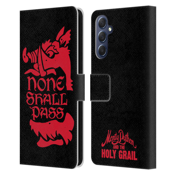 Monty Python Key Art None Shall Pass Leather Book Wallet Case Cover For Samsung Galaxy M54 5G
