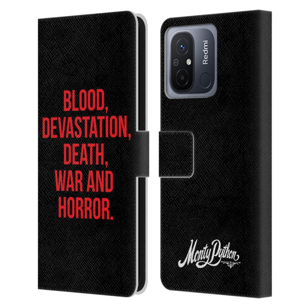 Monty Python Key Art Blood Devastation Death War And Horror Leather Book Wallet Case Cover For Xiaomi Redmi 12C