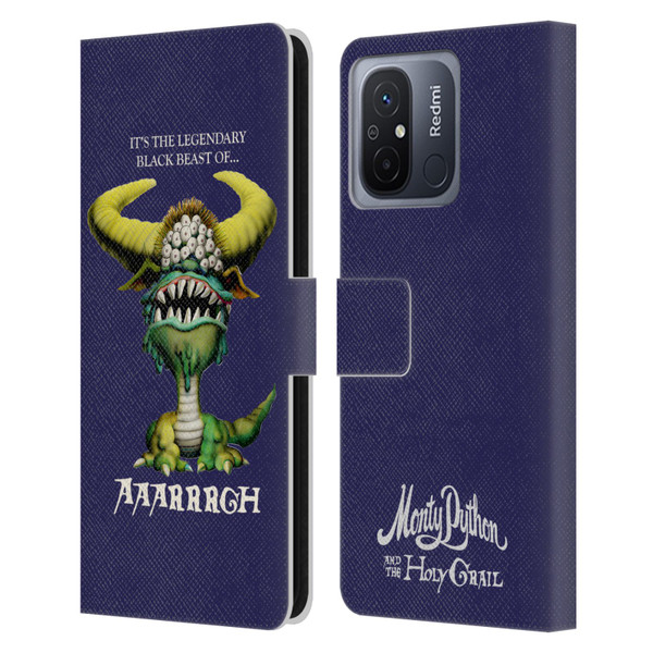 Monty Python Key Art Black Beast Of Aaarrrgh Leather Book Wallet Case Cover For Xiaomi Redmi 12C