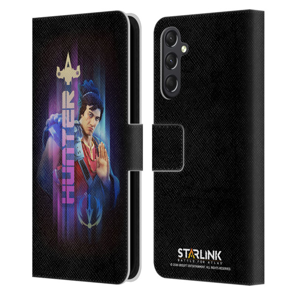 Starlink Battle for Atlas Character Art Hunter Hakka Leather Book Wallet Case Cover For Samsung Galaxy A24 4G / M34 5G