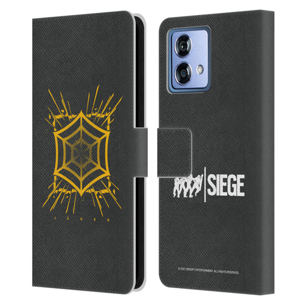 Tom Clancy's Rainbow Six Siege Icons Jager Leather Book Wallet Case Cover For Motorola Moto G84 5G