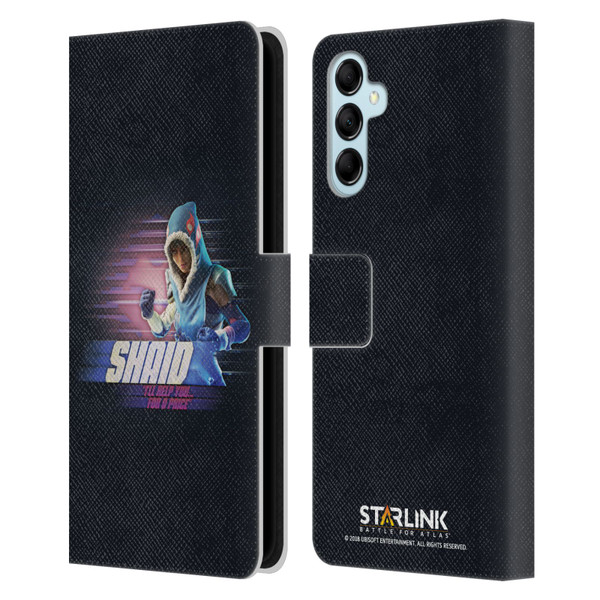 Starlink Battle for Atlas Character Art Shaid Leather Book Wallet Case Cover For Samsung Galaxy M14 5G