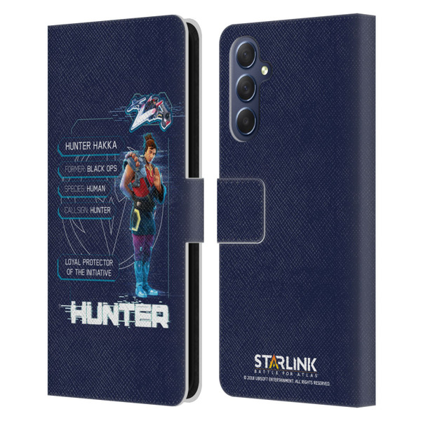 Starlink Battle for Atlas Character Art Hunter Leather Book Wallet Case Cover For Samsung Galaxy M54 5G
