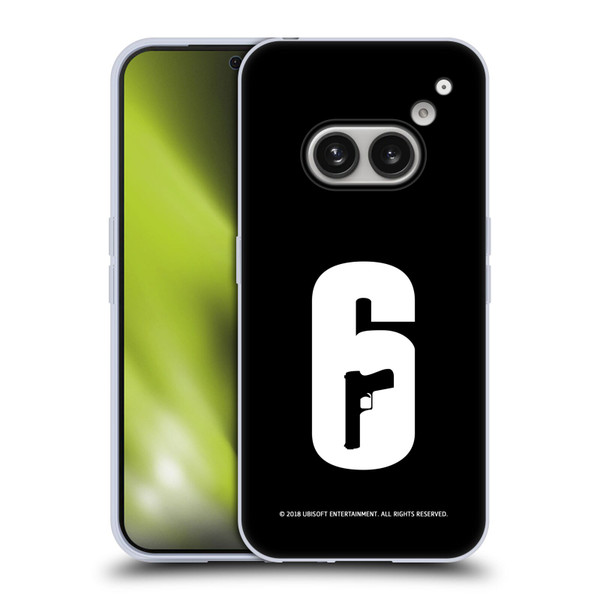 Tom Clancy's Rainbow Six Siege Logos Black And White Soft Gel Case for Nothing Phone (2a)