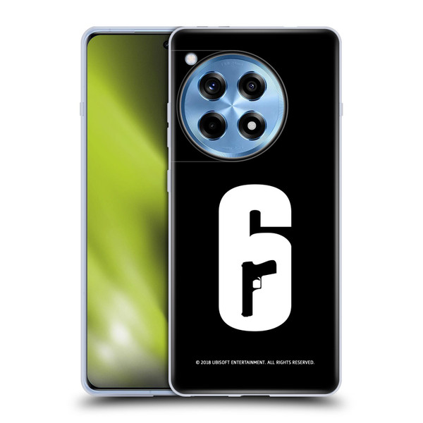 Tom Clancy's Rainbow Six Siege Logos Black And White Soft Gel Case for OnePlus 12R