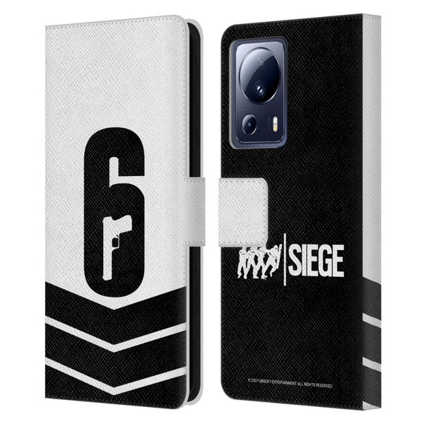 Tom Clancy's Rainbow Six Siege Logo Art Esport Jersey Leather Book Wallet Case Cover For Xiaomi 13 Lite 5G