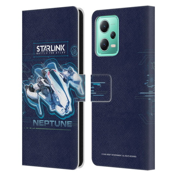 Starlink Battle for Atlas Starships Neptune Leather Book Wallet Case Cover For Xiaomi Redmi Note 12 5G