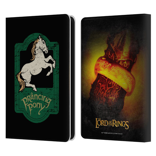 The Lord Of The Rings The Fellowship Of The Ring Graphics Prancing Pony Leather Book Wallet Case Cover For Amazon Kindle 11th Gen 6in 2022